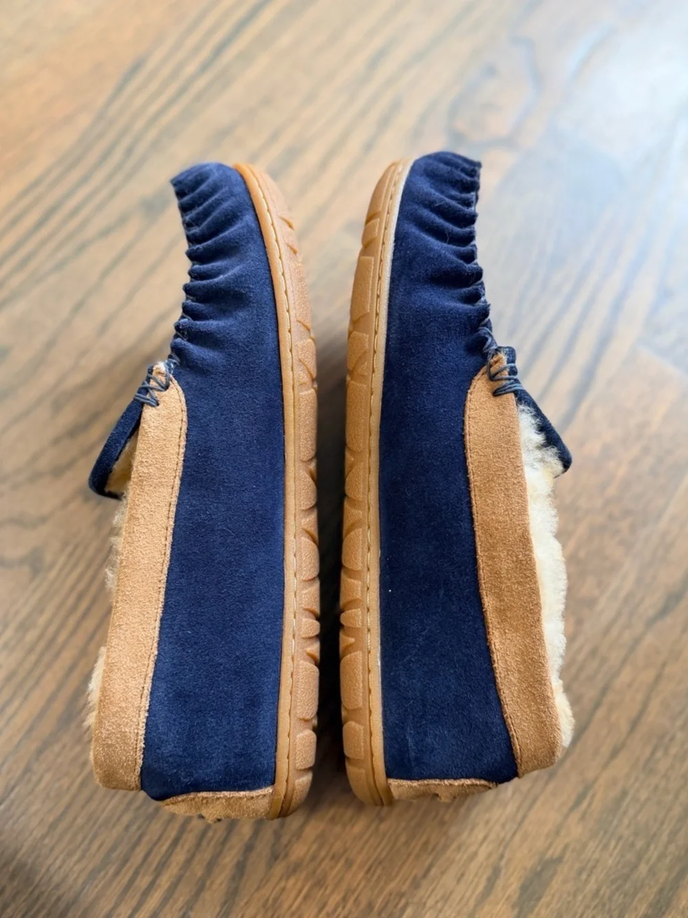 L.L. Bean Loafers Men's Wicked Good Slippers, Venetian Navy Blue 9 Medium EUC